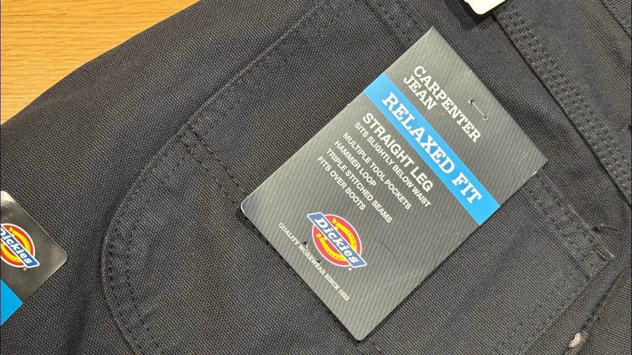 Dickies Relaxed Fit Straight-Leg Duck Carpenter | silent unboxing