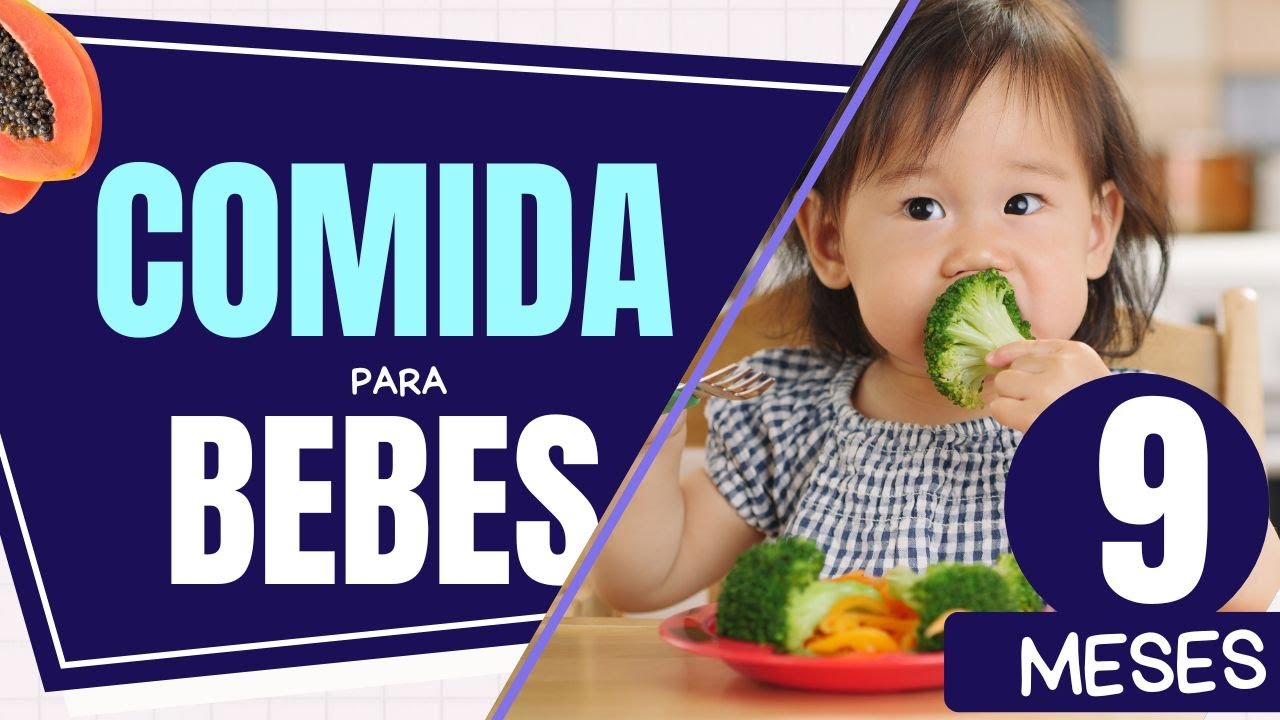ALIMENTOS PARA BEBES DE 9 a 11 MESES 👶🍗🥩🍑 +  MENU SEMANAL 🍐🍎🥚🍲🥕