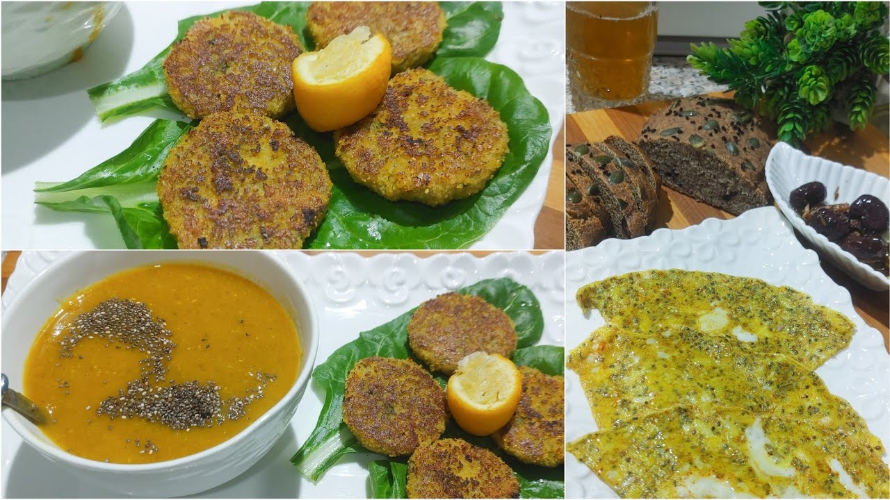 وجبات قوية (فطور+غدا) غنية باوميغا3 و فيتامينD خبز لادقيق لاغلوتين لمرضى السكري