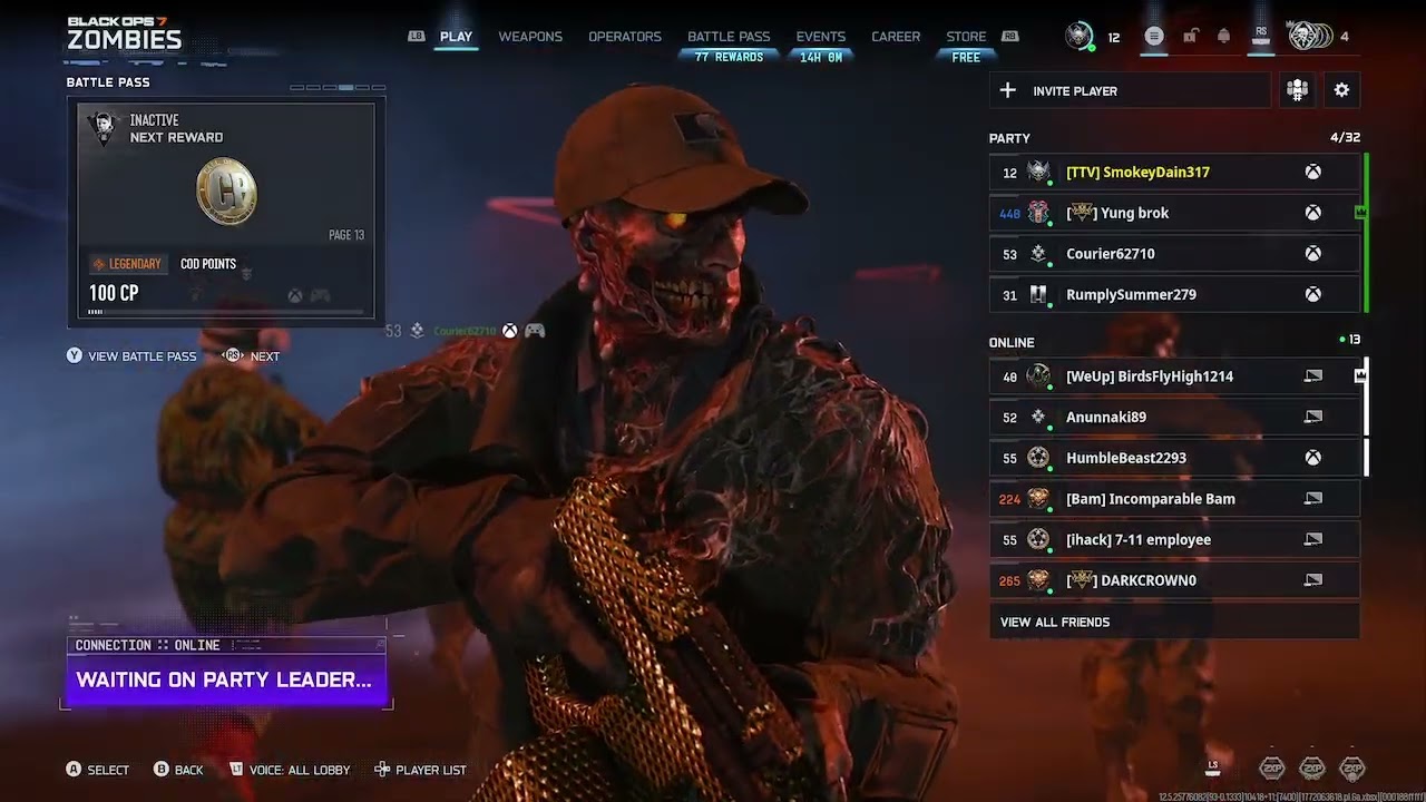 Zombies First Time Doing Cursed Mode  “ start 13:18 “ ( no ammo )