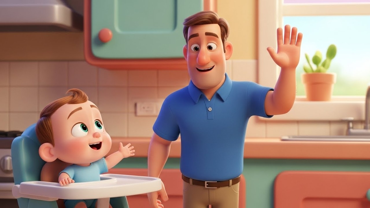 Peekaboo Song with Dad 👨‍👧 | Fun Family Nursery Rhyme | Sing Along for Kids