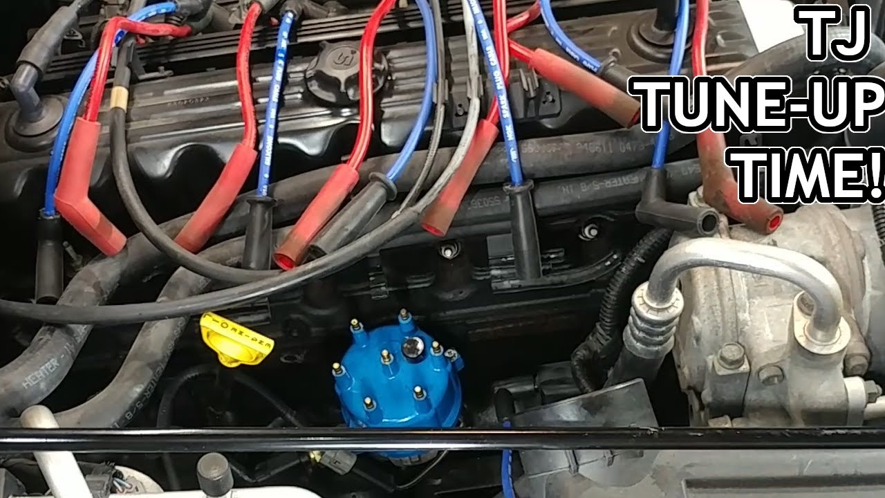 Jeep Tune Up! (Spark Plugs, Wires, Cap, Rotor, etc)