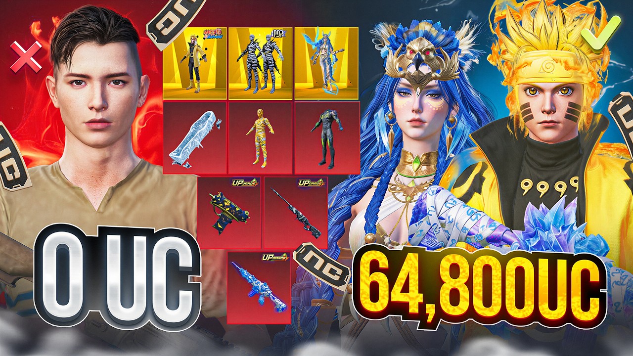 64,8000 UC OBUNACHIM XURSAND QILDIM 🥵 PUBG MOBILE!