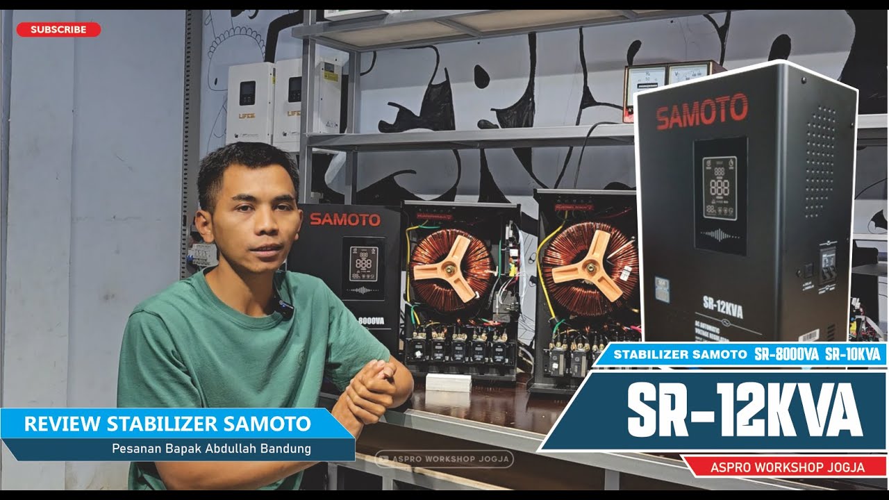 Jaringan PLN Buruk Ini Solusinya | REVIEW STABILIZER SAMOTO SR-12KVA