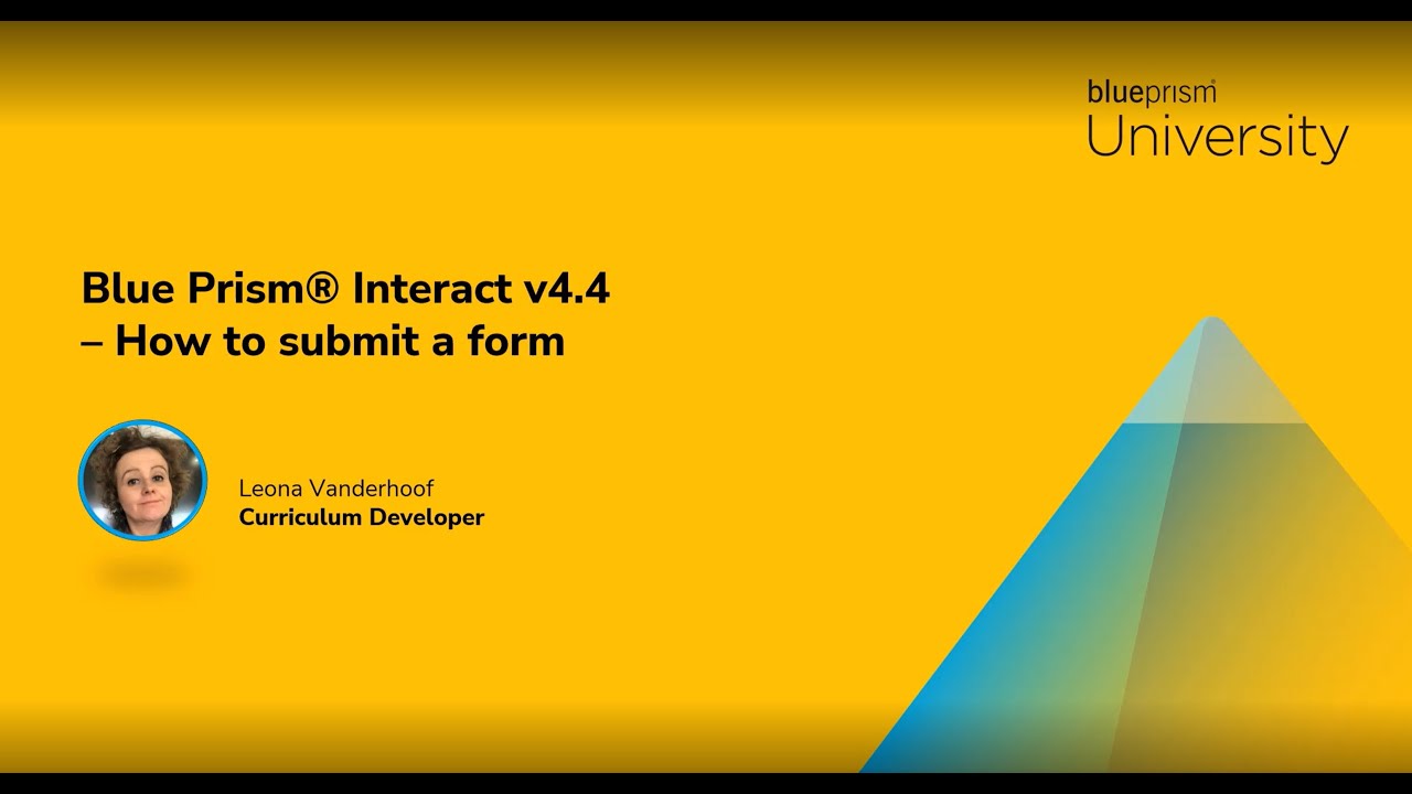 How to submit a form in SS&C Blue Prism Interact v4.4