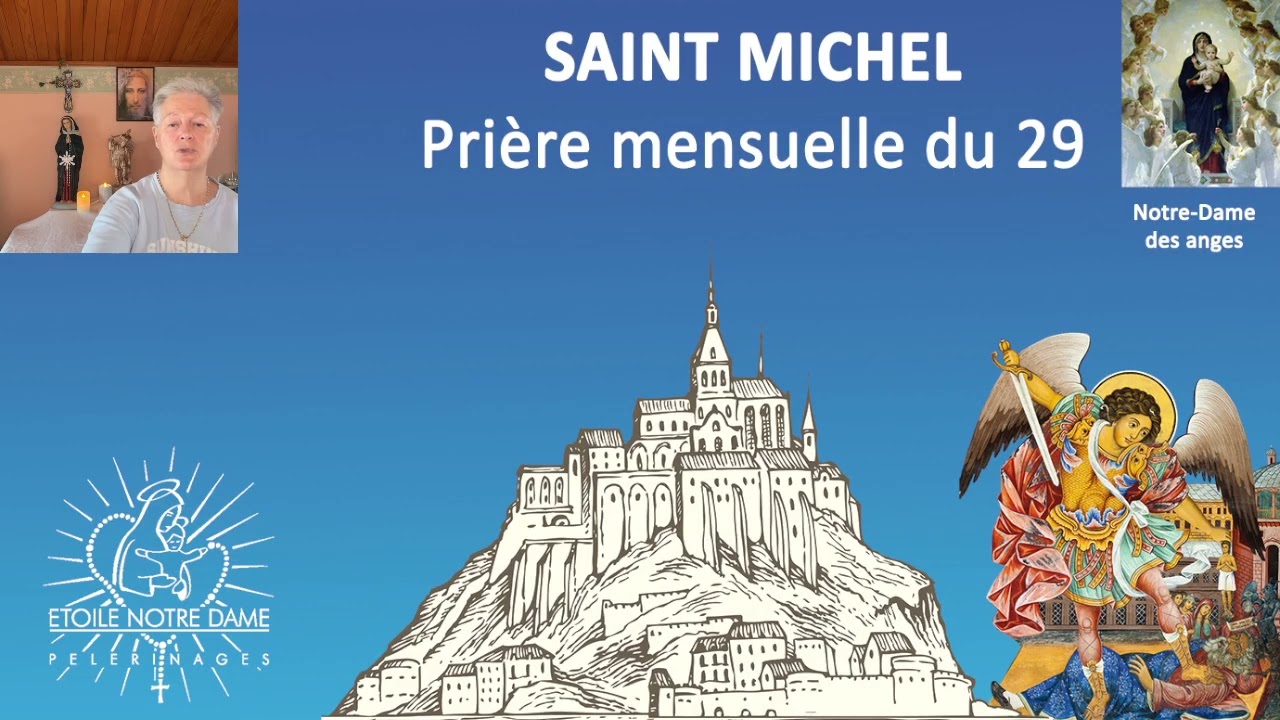 Prière mensuelle du 29 à saint Michel archange