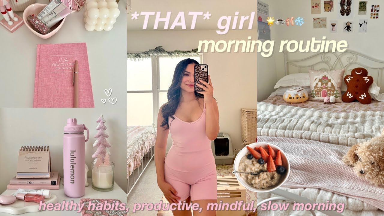 *THAT GIRL* 7am morning routine 2024🩰❄️ productive, cozy, aesthetic