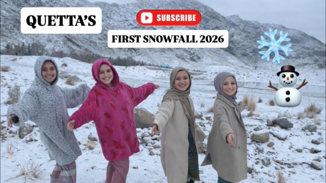 BISMILLAHA & ALHAMDULLILAH - FIRST SNOWFALL OF 2026 😍❄️ & MY FIRST | VLOG |