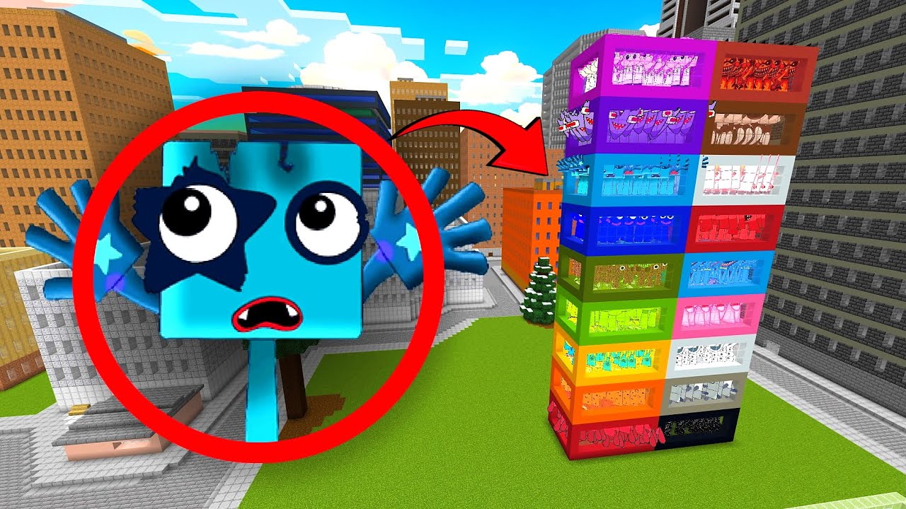 More NEW Sprunki OC Five In Colored Boxes Minecraft PE MOD