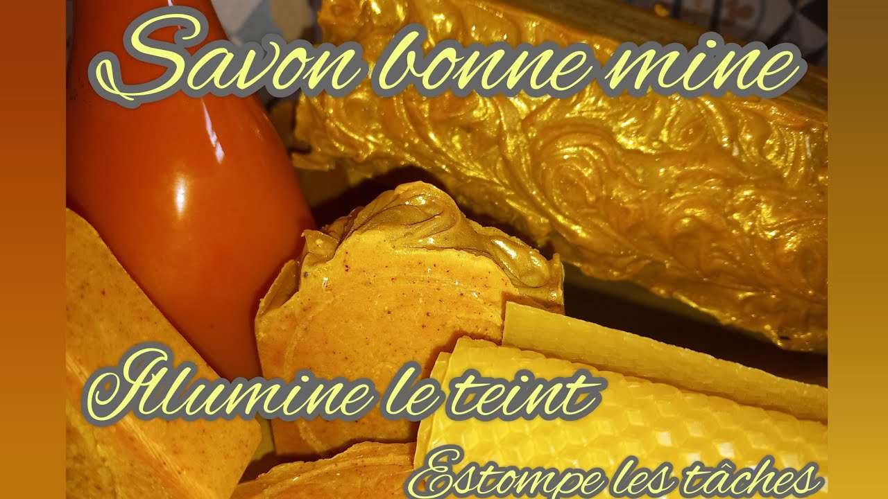 SAVON CAROTTE/ CURCUMA/CIRE D'ABEILLE/Anti tache/ Éclat et bonne mine/SAF