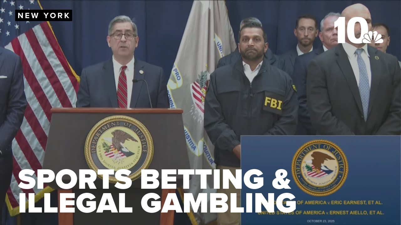 Department of Justice, FBI speak about arrests in sports betting investigation