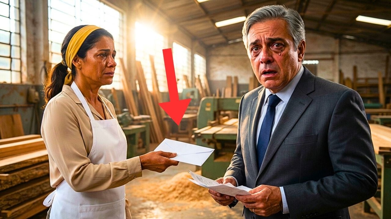 HOMME D'AFFAIRES PERD TOUT DANS L'INCENDIE… ET VOIT SA CUISINIÈRE ARRIVER AVEC UNE VALISE...