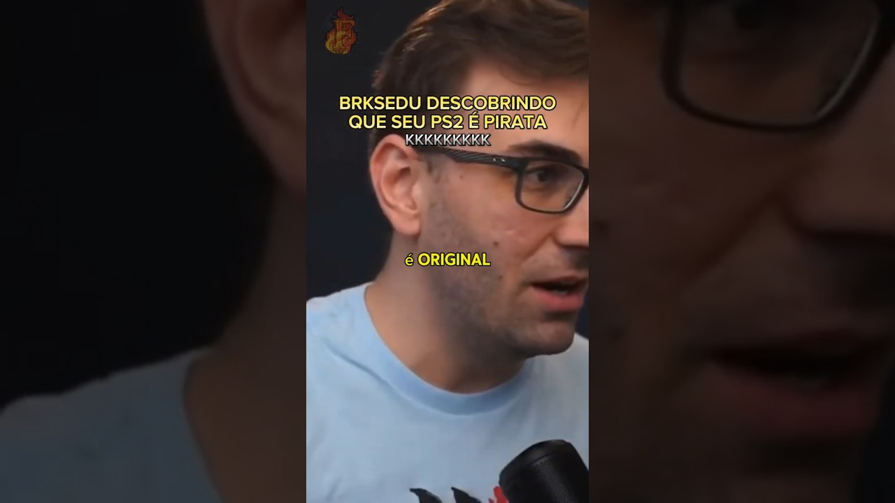 ⚠️ BRKSEDU DESCOBRE QUE SEU PS2 &Eacute; PIRATA ⚠️ #brksedu #shorts #playstation #xbox