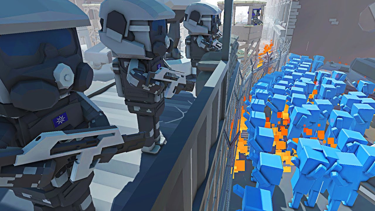 Angry RIOTERS Charge City BLOCKADE Defense! - Ancient Warfare 3