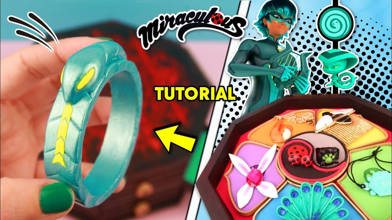DIY Los Nuevos Miráculous de Ladybug | Como hacer el prodigio de la SERPIENTE de VIPERION - Luka
