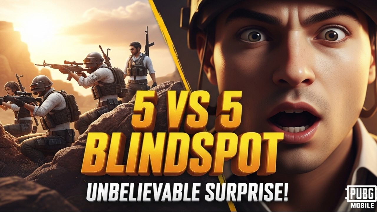 PUBG Mobile: The Ultimate 5v5 Blindspot Ambush! Unbelievable Gameplay 🔥