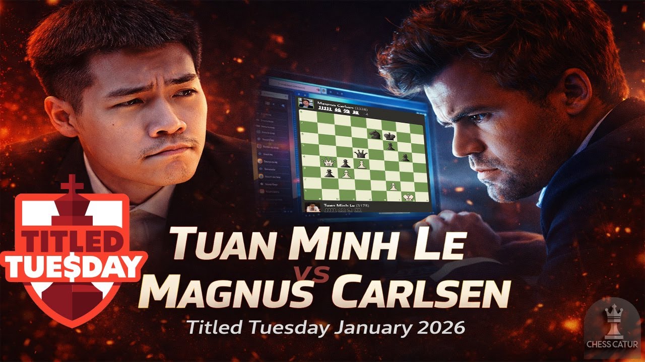 Tuan Minh Le vs Magnus Carlsen🔹Titled Tuesday January 15, 2026.