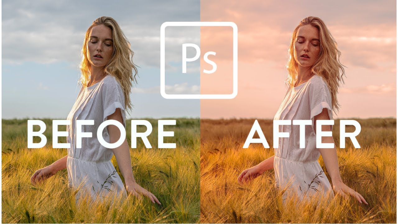 How to color grade a golden hour look in Photoshop | Jill Abanico Photography
