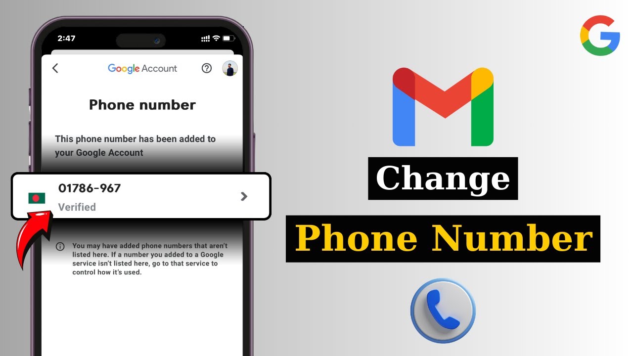 How To Change Gmail Account Phone Number (2025) | Gmail Phone Number Change
