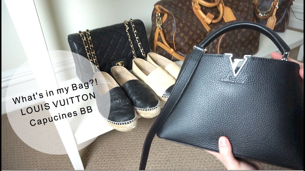 What’s in my Bag?! LOUIS VUITTON Capucines BB 2016♡