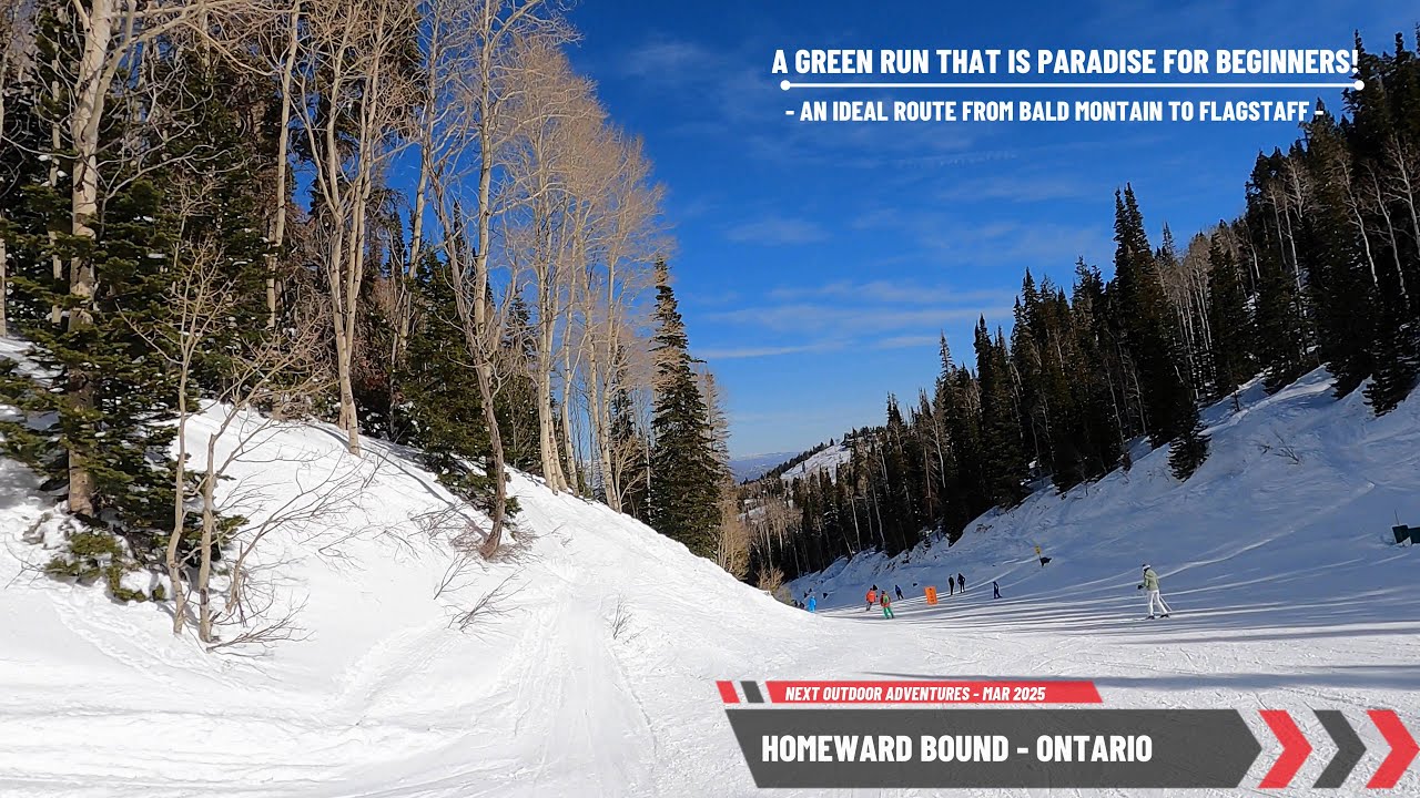 Deer Valley Skiing for Beginners – Homeward Bound & Ontario Runs | Bald to Flagstaff Easy Route