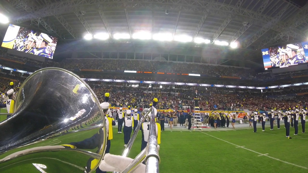 Michigan Marching Band Orange Bowl Pregame Run