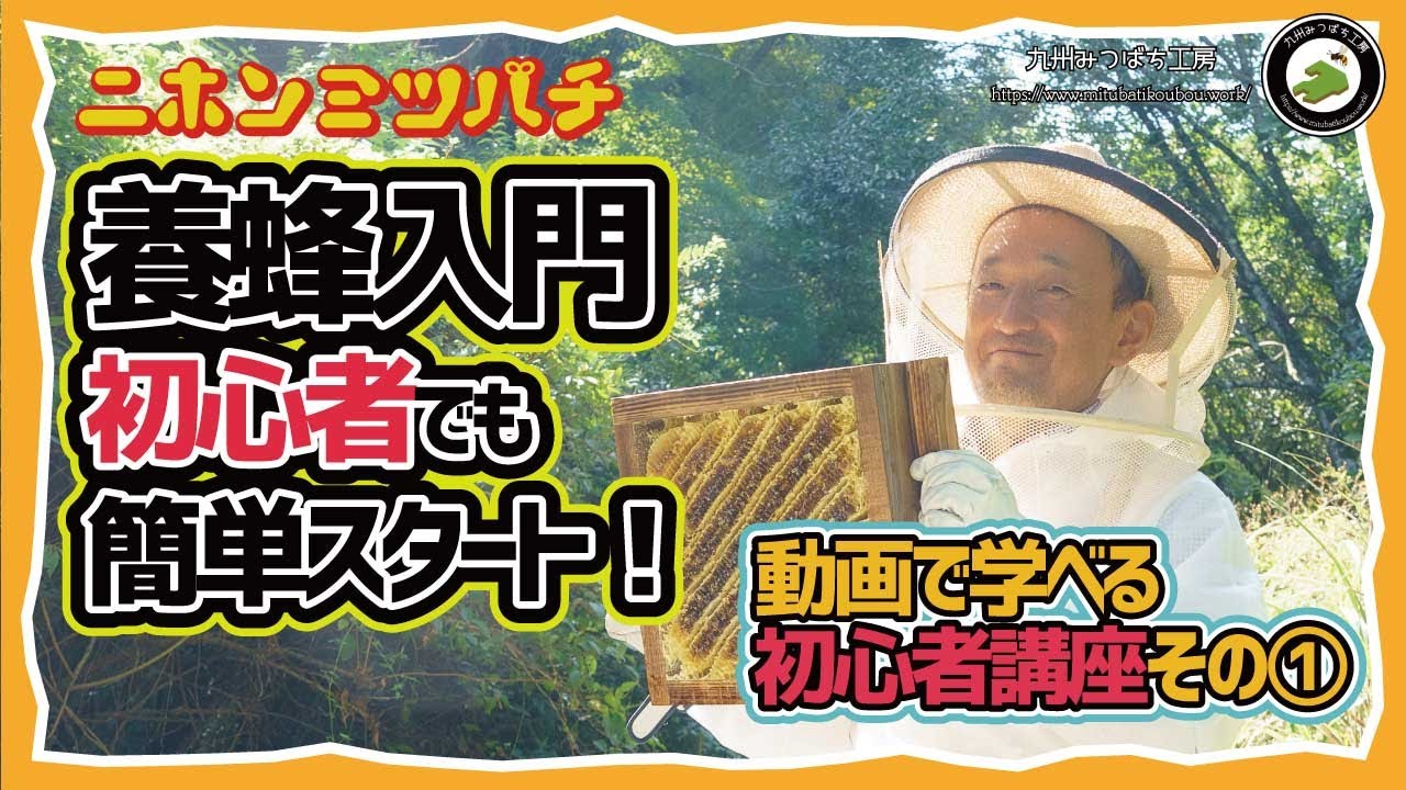 「二ホンミツバチの養蜂入門 - 初心者でも簡単スタート！」【初心者講座その①】二ホンミツバチ養蜂始め方-日本みつばちの養蜂 How to Beekeeping
