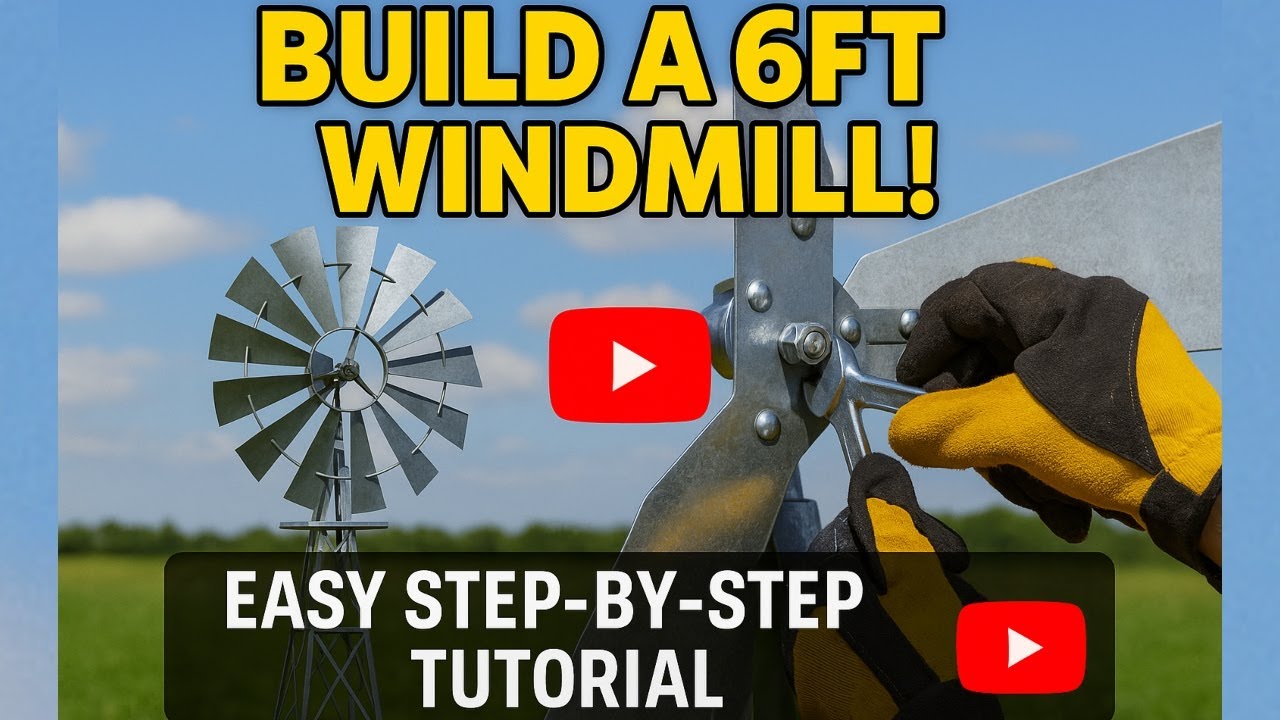 Wingard's 6ft Windmill Assembly! Full Tutorial