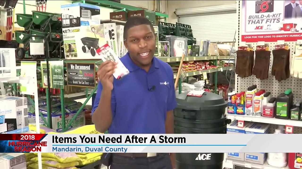Items you may need during a storm