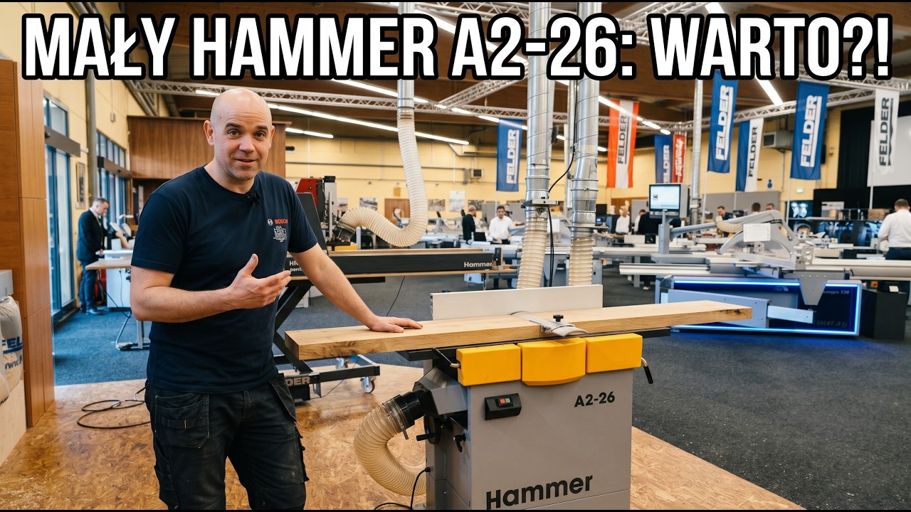 376 - Testuję najmniejszą strugarkę Hammer A2-26! Idealna strugarka do amatora?