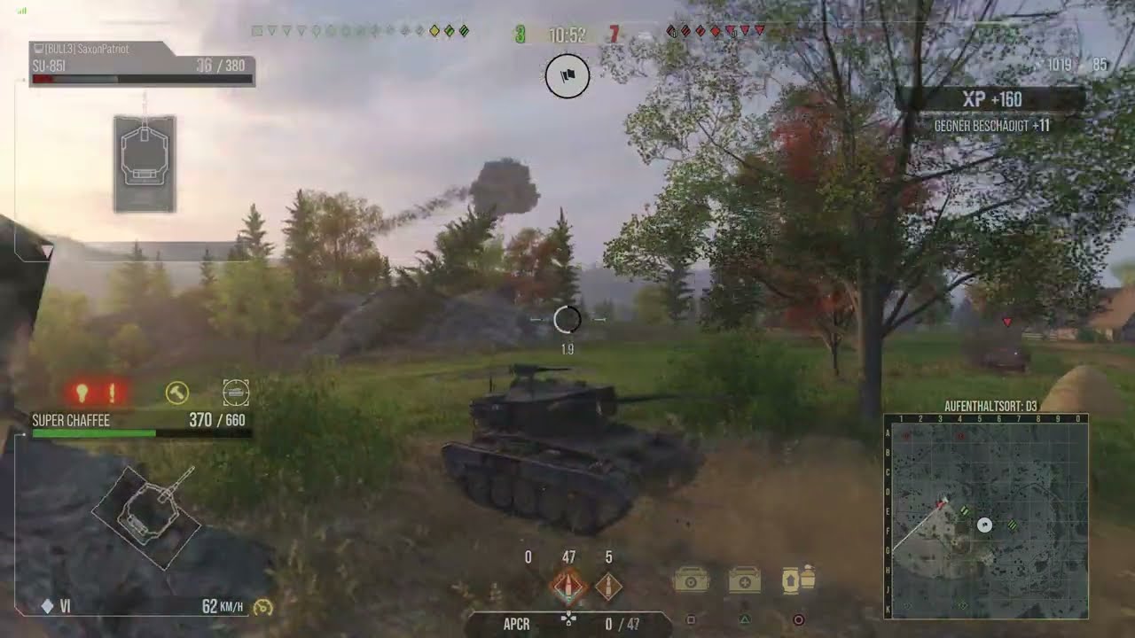 WOT Console / Ace / Super Chaffee / 6 Kills / Duklapass