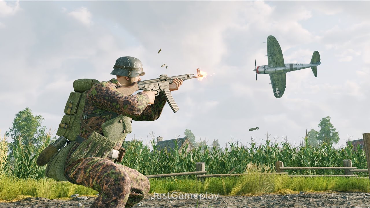 Enlisted Gameplay: German Forces - Invasion of Normandy - La Perelle Village | No Commentary