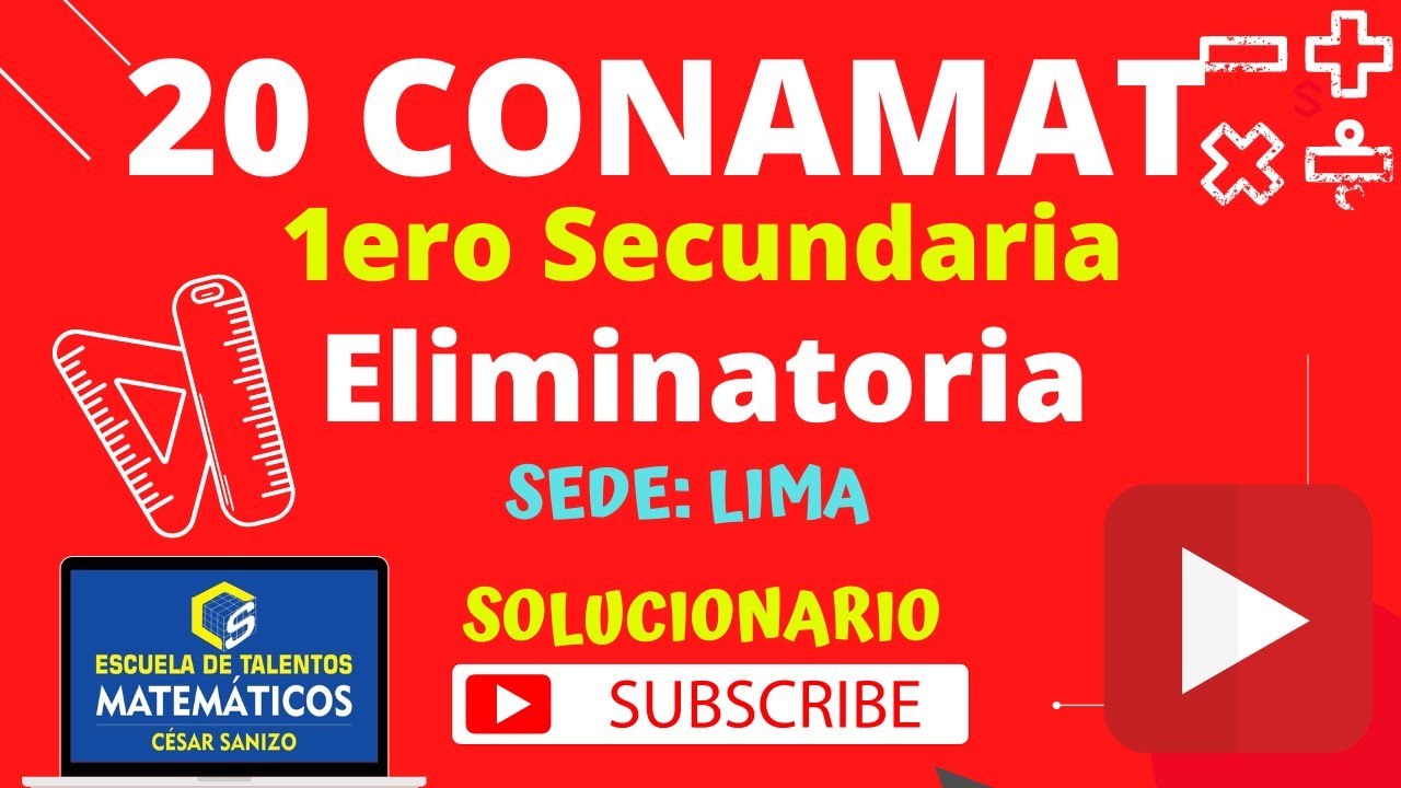 20 CONAMAT ELIMINATORIA 2017 LIMA 1° SEC