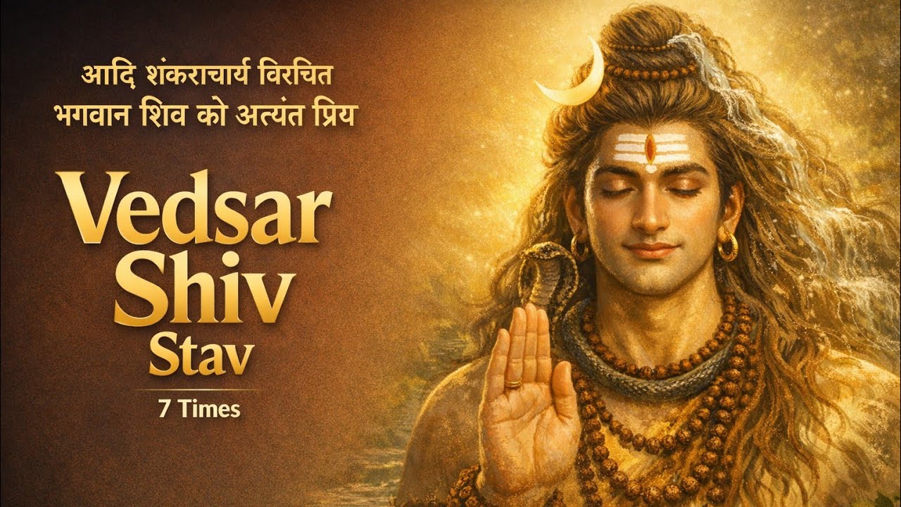 Vedsar Shiv Stav | वेदसार शिव स्तोत्र | Shiv Stotra | Pashupati Paapnasham |  Adi Shankaracharya