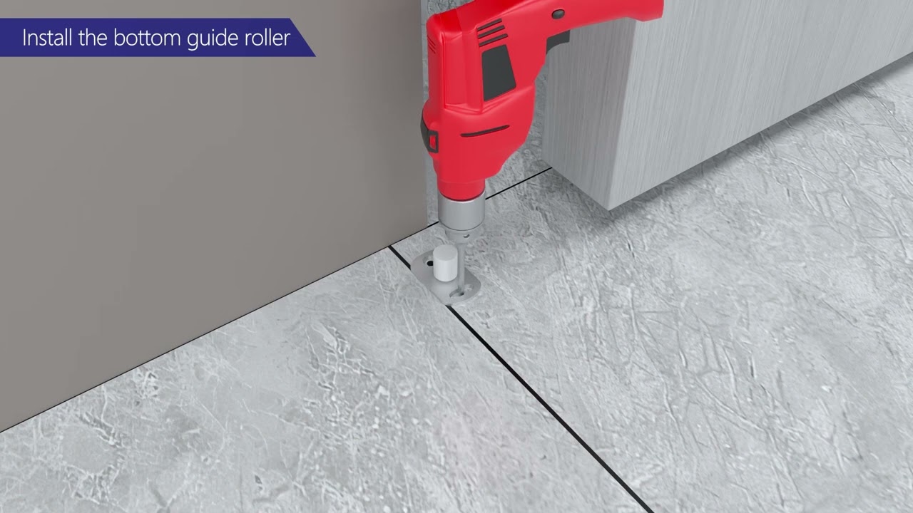 SLD003W (2+1) บานเลื่อนซิงโครไนซ์ ฟิกซ์ 1 เลื่อน 2 บาน // 1 fixed 2 moving doors w/ soft closing