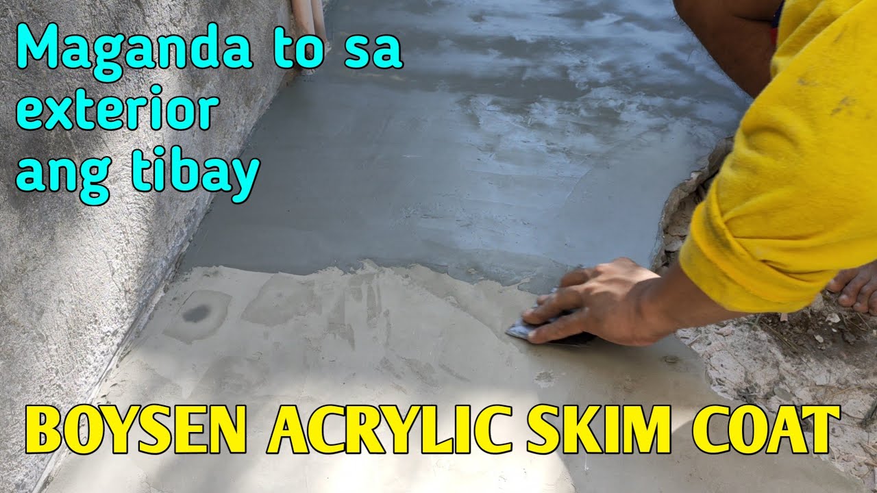 PAANO MAG MASILYA NG ACRYLIC SKIM COAT SA ROUGH FLOORING | PART TWO | Kidnanz Tv