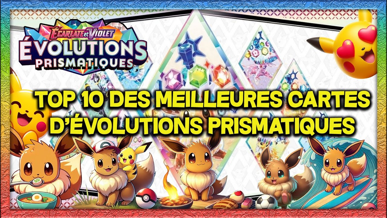 Top 10 des meilleures cartes de &Eacute;volutions Prismatiques EV08.5