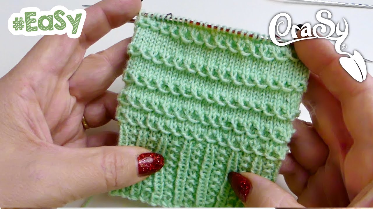 Strickmuster Socken - Muster Perlenkette