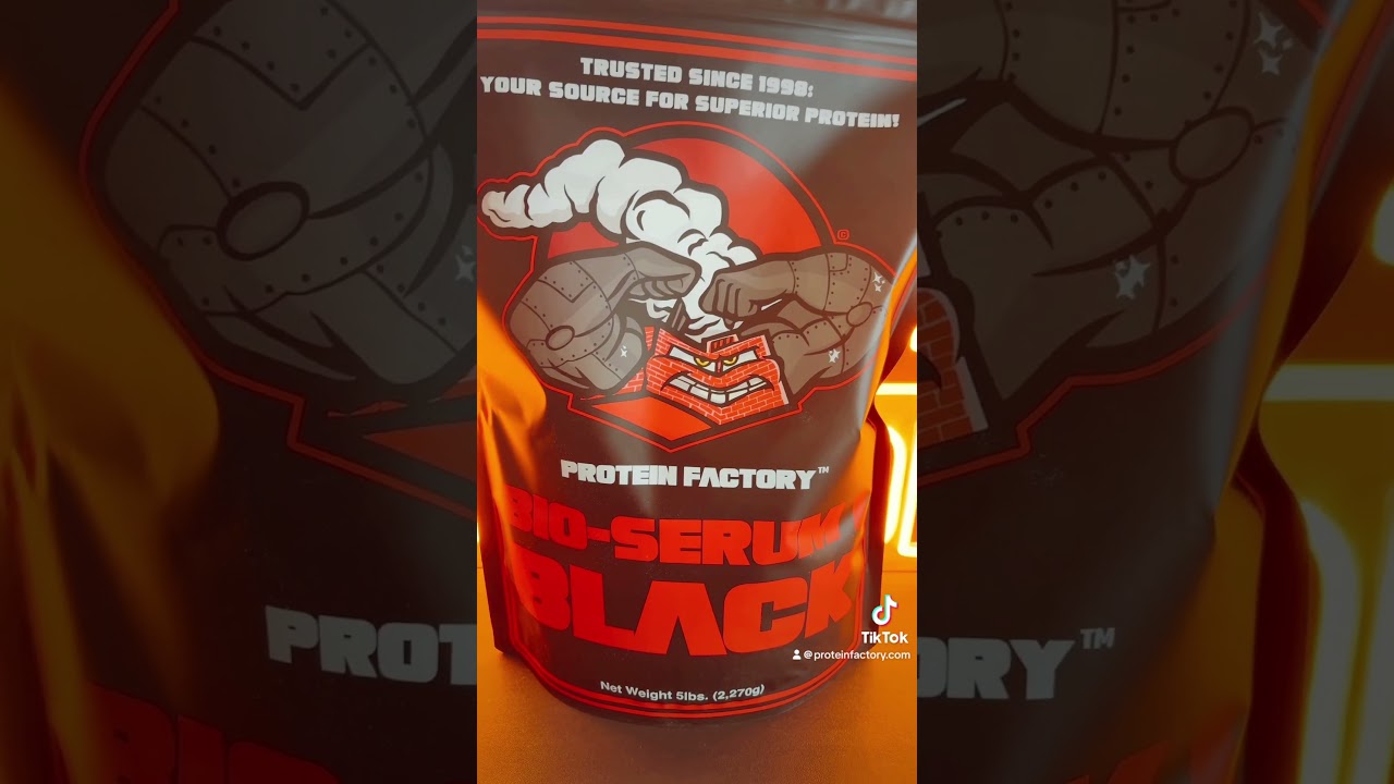Bioserum Black: The Hardcore Protein Powder with Blood Plasma.  #Bioserum #WheyProteinIsolate