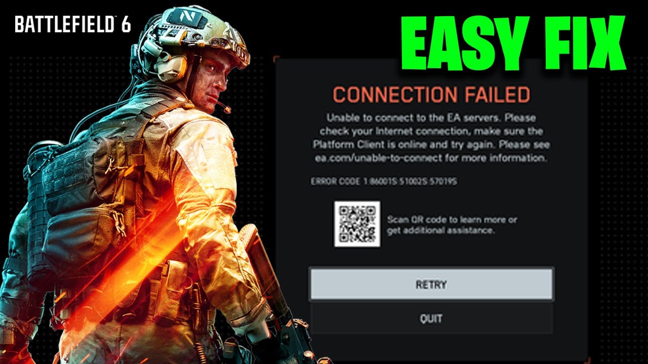How To Fix Connection Failed In Battlefield 6 - Unable To Connect To EA Servers