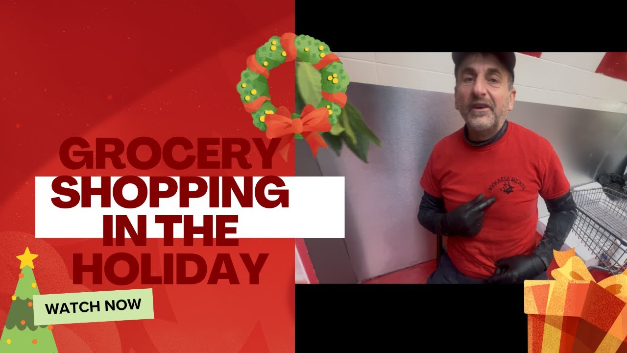 Grocery shopping in the holiday