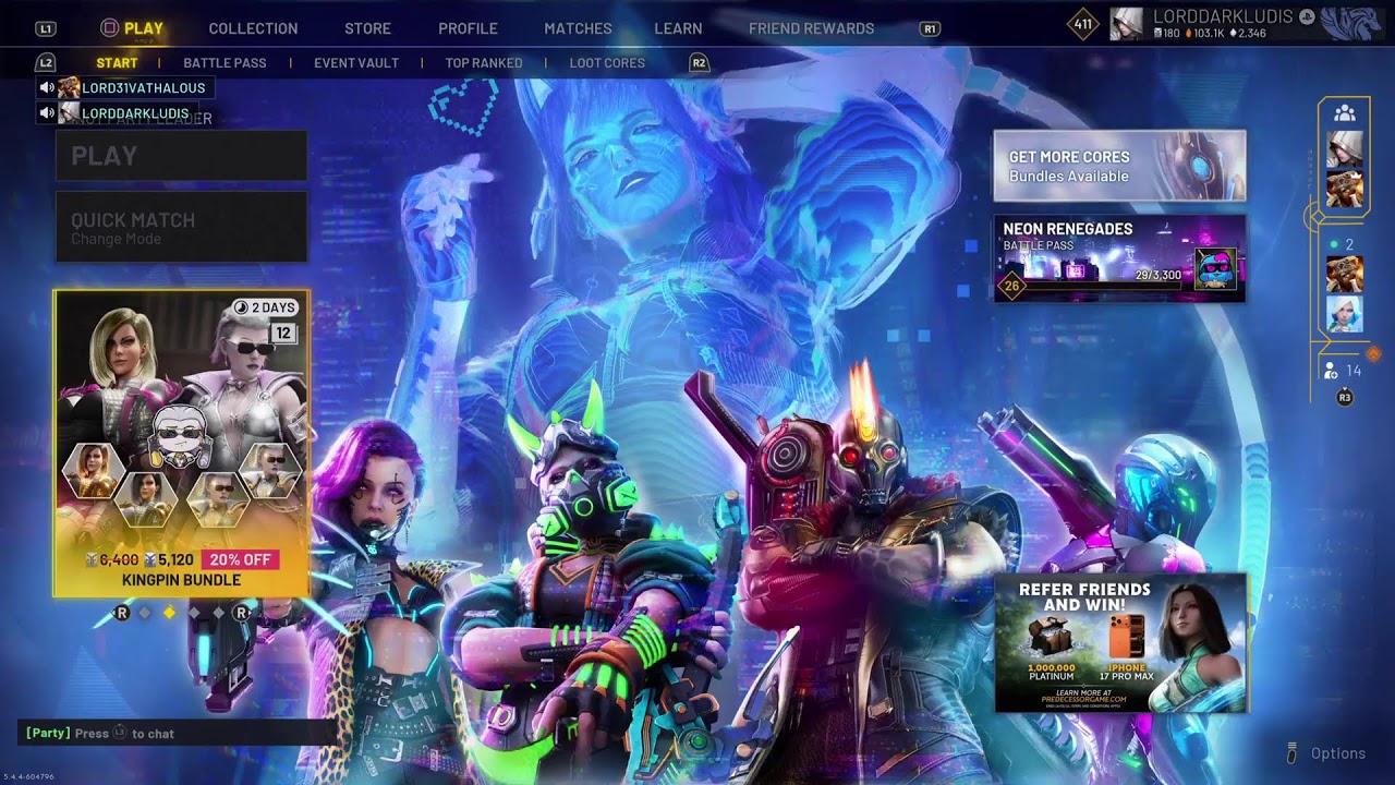 Predecessor gameplay  (champions) (cheater Alert!!!)