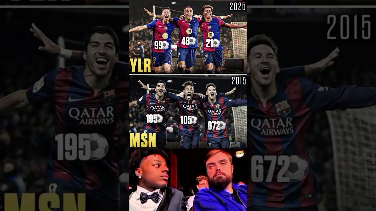 MSN vs YLR 🔥 Barcelona’s Attack Evolution (2015–2025)