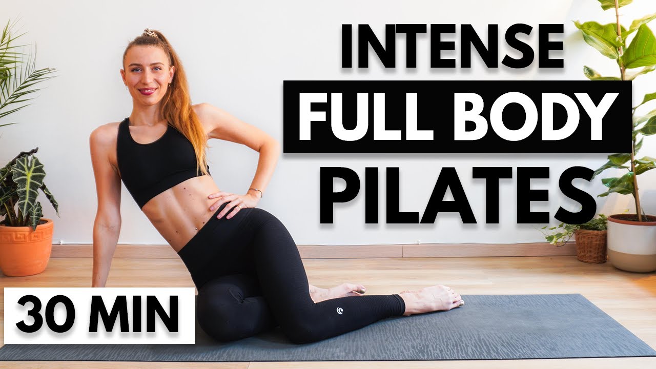 30 MIN INTENSE FULL BODY PILATES | Intermediate Pilates Mat Workout At Home | No Equipment