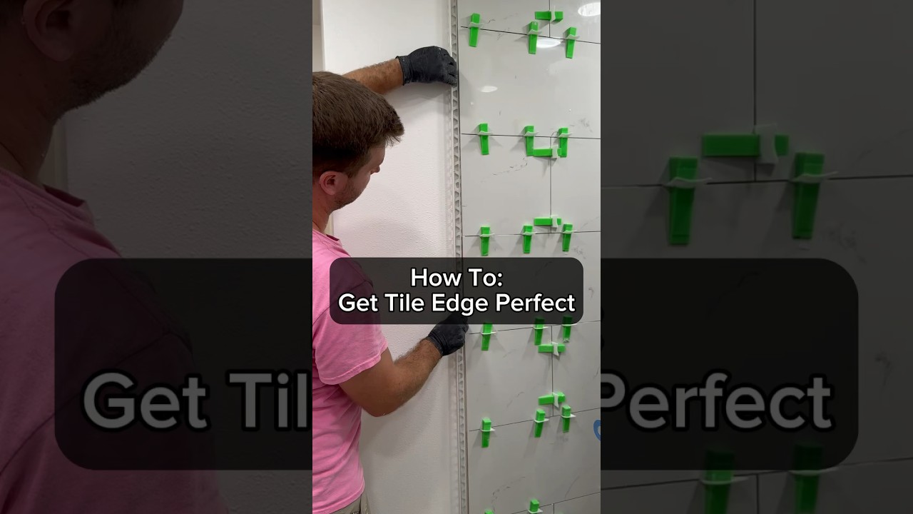 How To: Get Perfect Tile Edge: Tile Shower Remodel