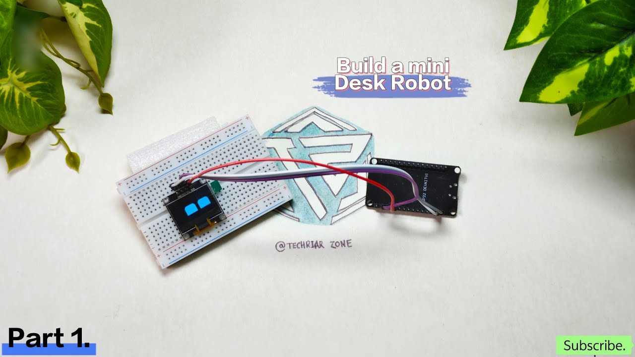 How to Build a Cute Mini Desk Robot Using ESP32 | OLED Animated Eyes | Part 1 | @TechriarZone 😱😇.