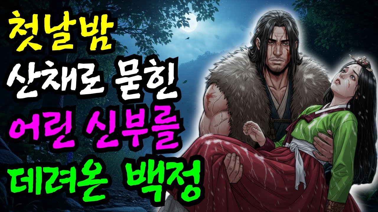 재물로 받쳐 산채 묻힌 어린신부를 구한 백정 이야기|야담|민담|옛날이야기|잠잘때 듣는 이야기