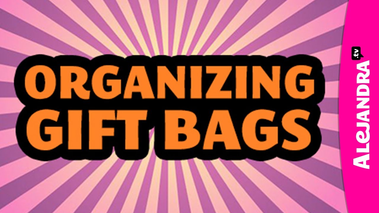 How to Organize Gift Bags & Gift Tags w/ DC Professional Organizer Alejandra Costello