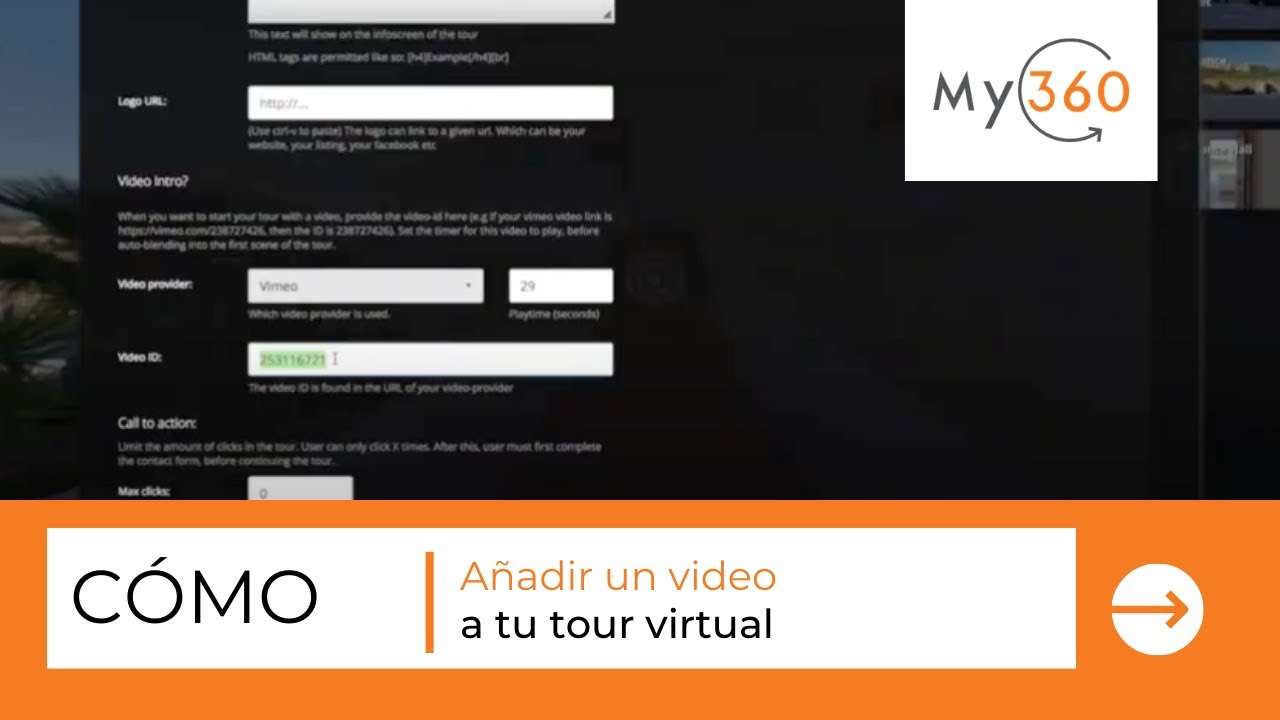 Añadir un video a tu tour virtual - My360 Software de Tours Virtuales