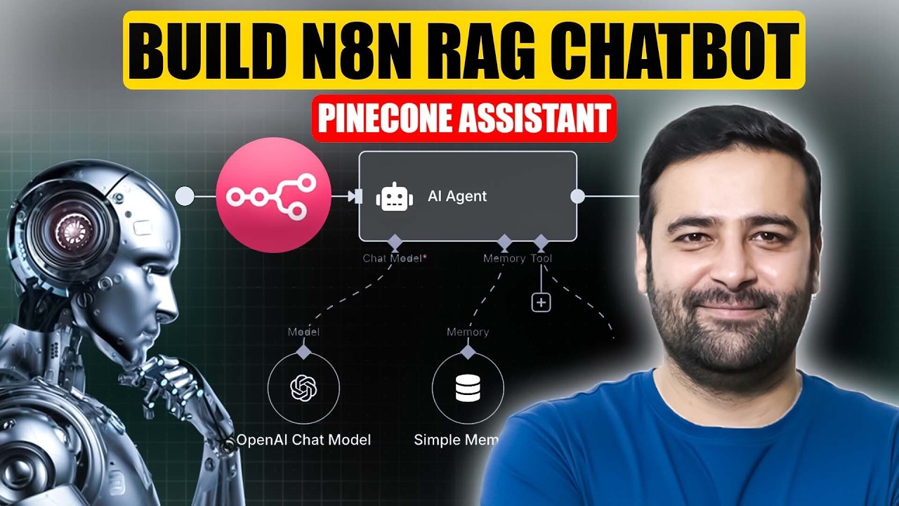 [Новое] Как создать чат-бота N8N RAG — [Помощник Pinecone] — Автоматизация с помощью ИИ